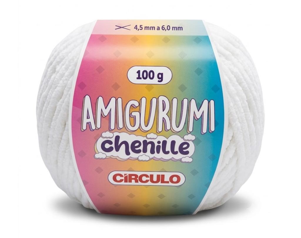 HILO AMIGURUMI CHENILLE 8001 BLANCO